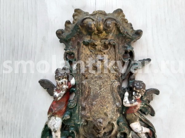Каминная старинная спичечница