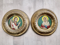 Иконы Архангел Гавриил и Дева Мария